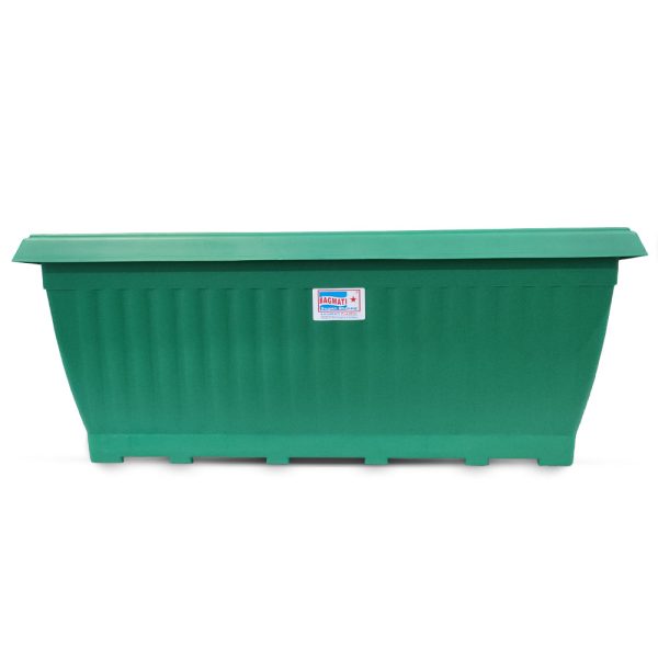 plastic rectangular planter, Rectangular Planter 27″ Green